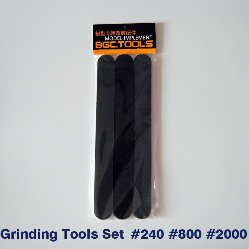 No.3 Abrasive Stick Set 3 In 1 Grinding Tools Set Polishing Sticks for Model Kit Hobby Finishing Tools Accessory