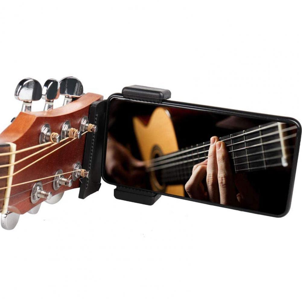 Support De Téléphone à Pince Pour Guitare/ukulélé - Clip Réglable 360°, Portable, Facile à Installer