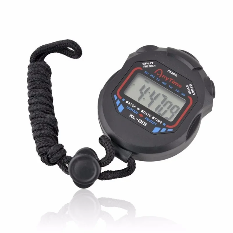 Waterproof Chronometer Handheld Pocket Stopwatch Digital Sport Stopwatch LCD Timer Stop Watch Timer