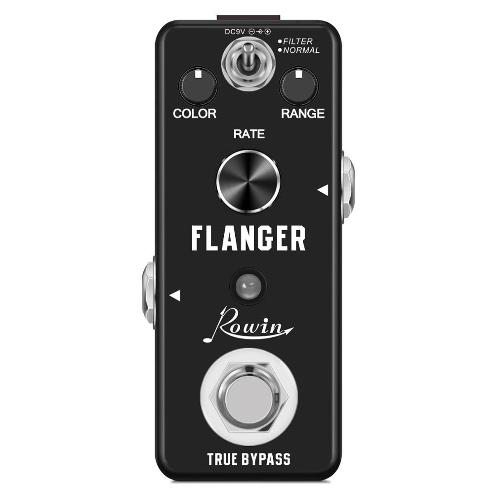 Rowin Analoge Flanger Gitaar Pedaal Klassieke Metallic Geluiden Flanger Effect Tuur Bybass 2 Modi