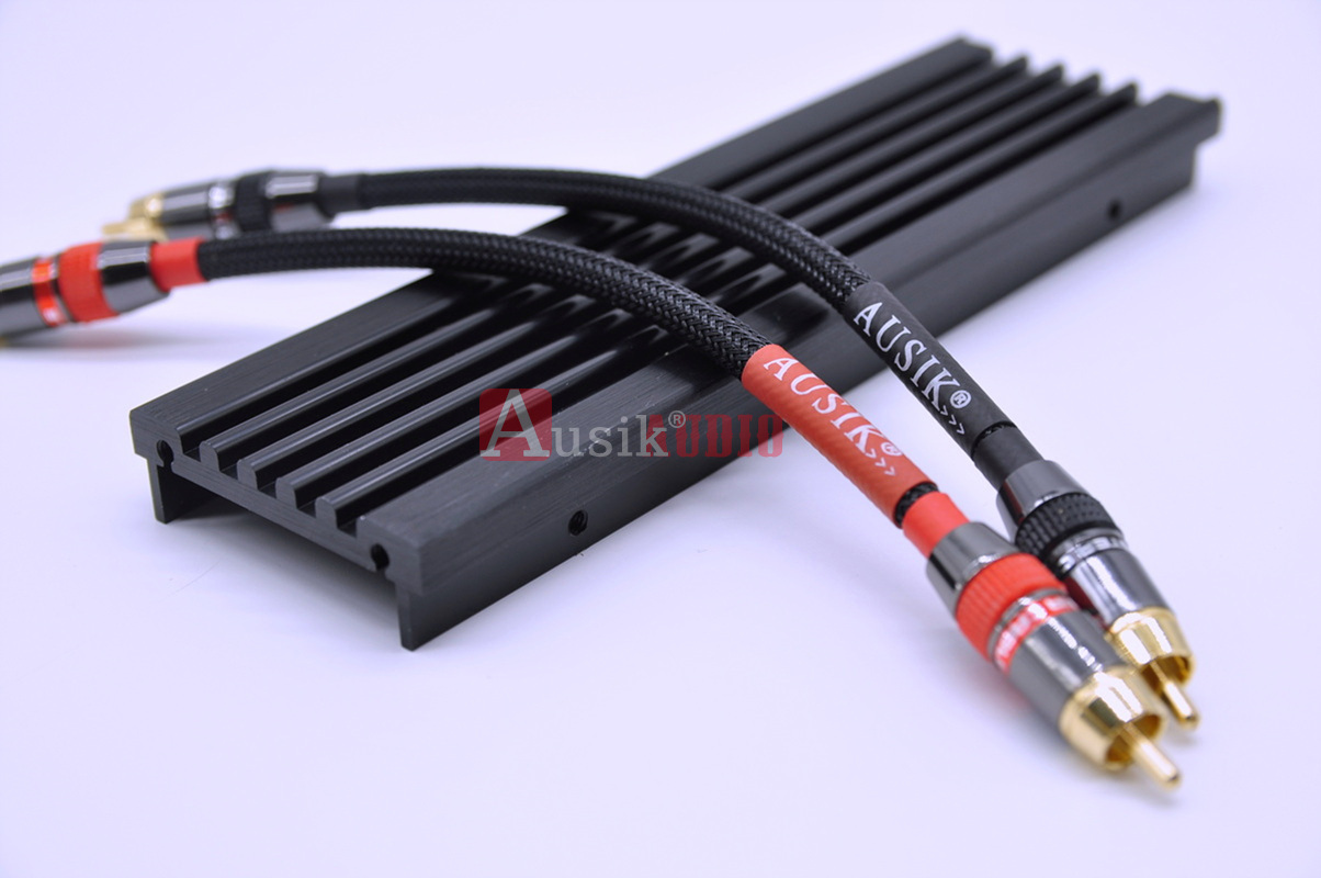 1Pair HIFI CANARE Stereo RCA To RCA Audio Cable For Power Amplifier DAC Preamp TV / AUSIK AS015