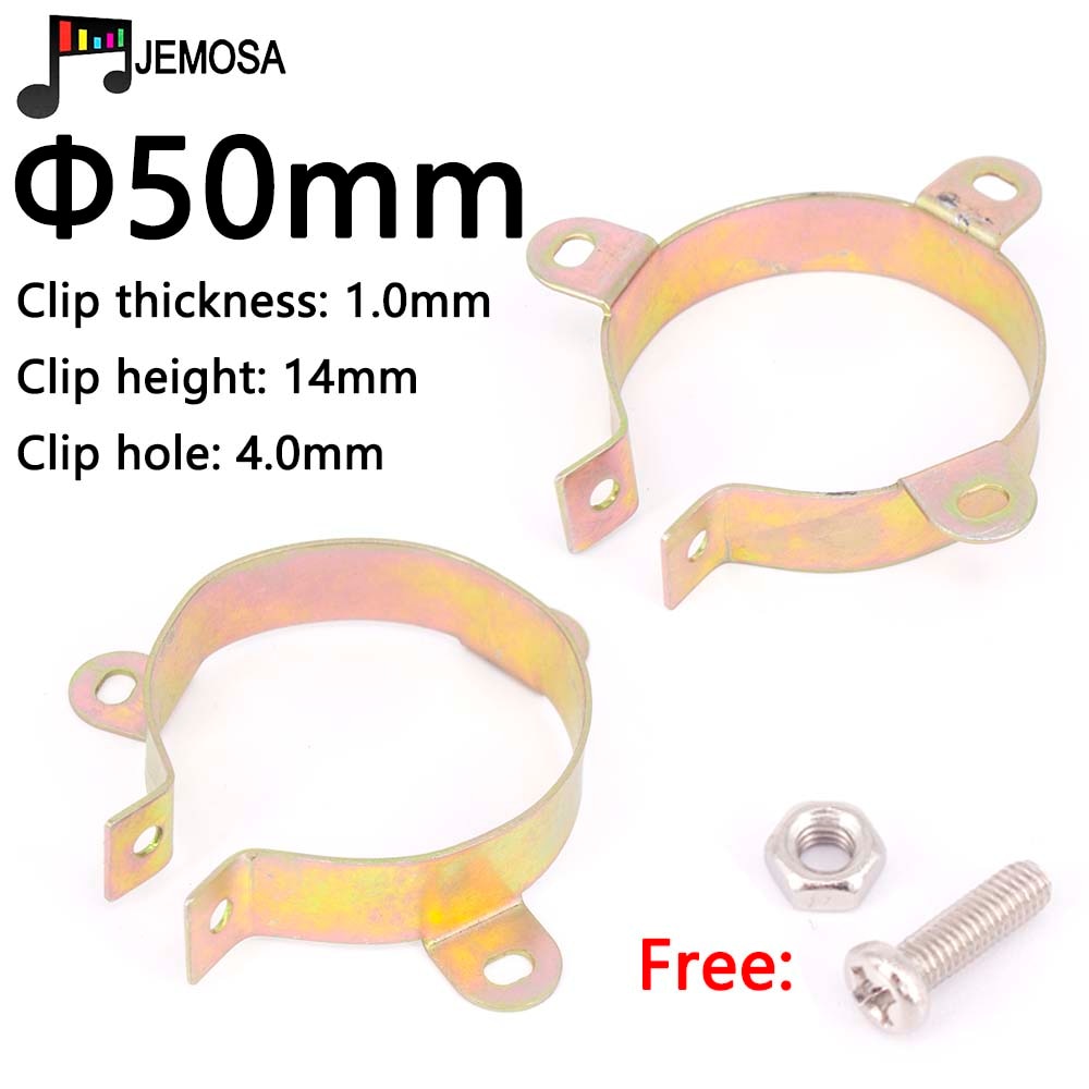 5PCS Durable Capacitor Bracket Clamp Holder Clap 30mm 35mm 40mm 50mm 65mm 75mm 90mm Mounting Clip Surface plating zinc