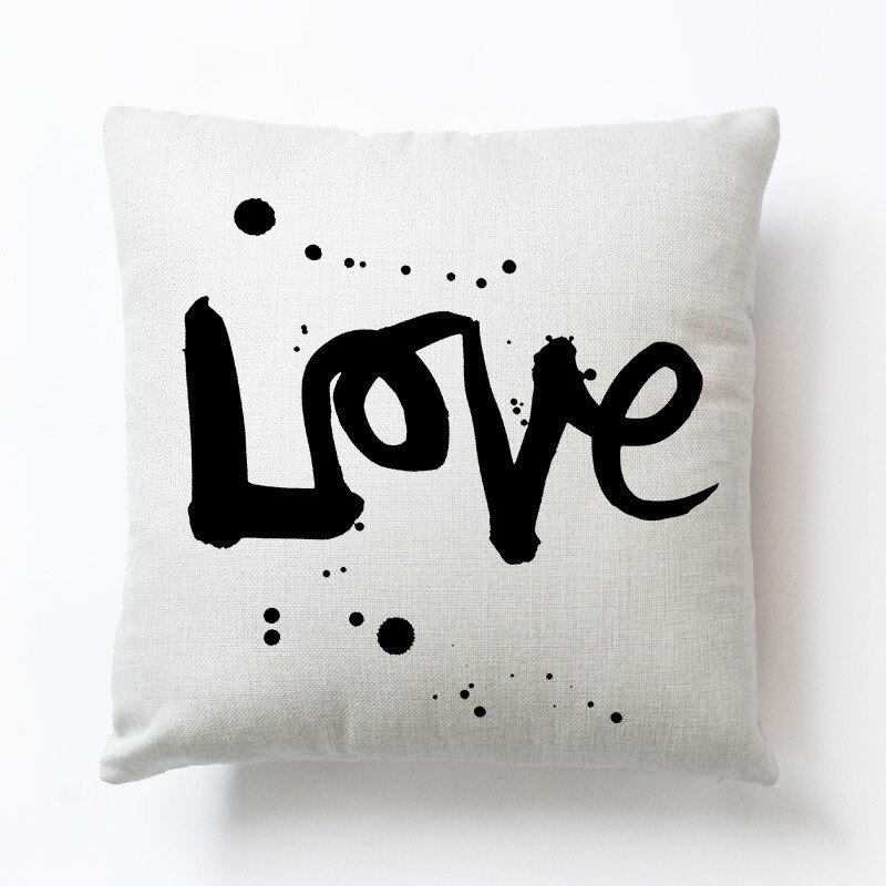 Liefde Paar Novel Kussenhoes Sofa Kussenslopen Woonkamer Decoratie 1Pcs 45X45Cm Dutje Pillowsham Voor Kinderen: D12
