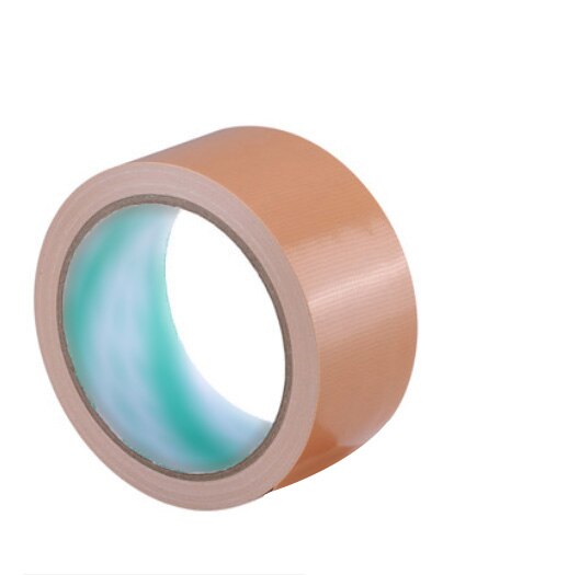 20mm Duct Tape Waterproof Sticky Adhesive Cloth Duct Tape, Single-Sided Strong Carpet Tape Applied To Warning Wedding Exhibition: Brown