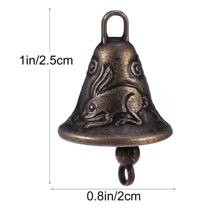 11 stk metall antikk bjell feng shui metall vindklokke fortune jingle bell