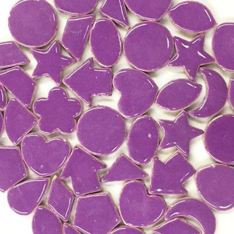 100G Creatieve Keramische Mozaïek Tegels Diy Muur Ambachten Handgemaakte Decoratie Materialen Verschillende Mixes Regels Optic Druppels ZXY3001: Purple