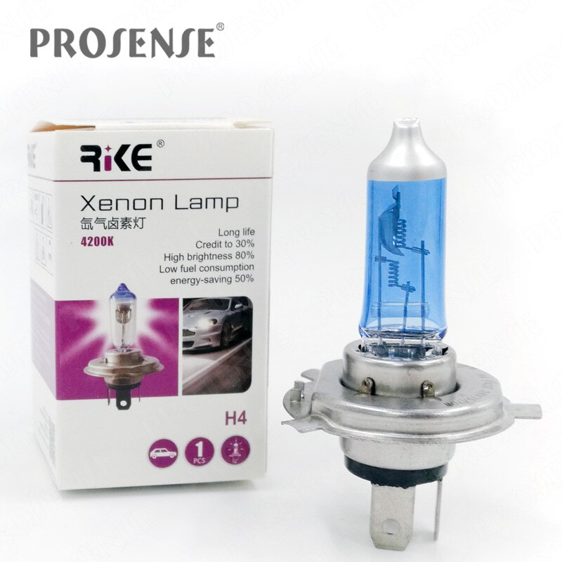 H4 p43t 24v 100/90w super branco carro halogênio lâmpadas do farol: RIKE BRAND 5500K / 5600 k