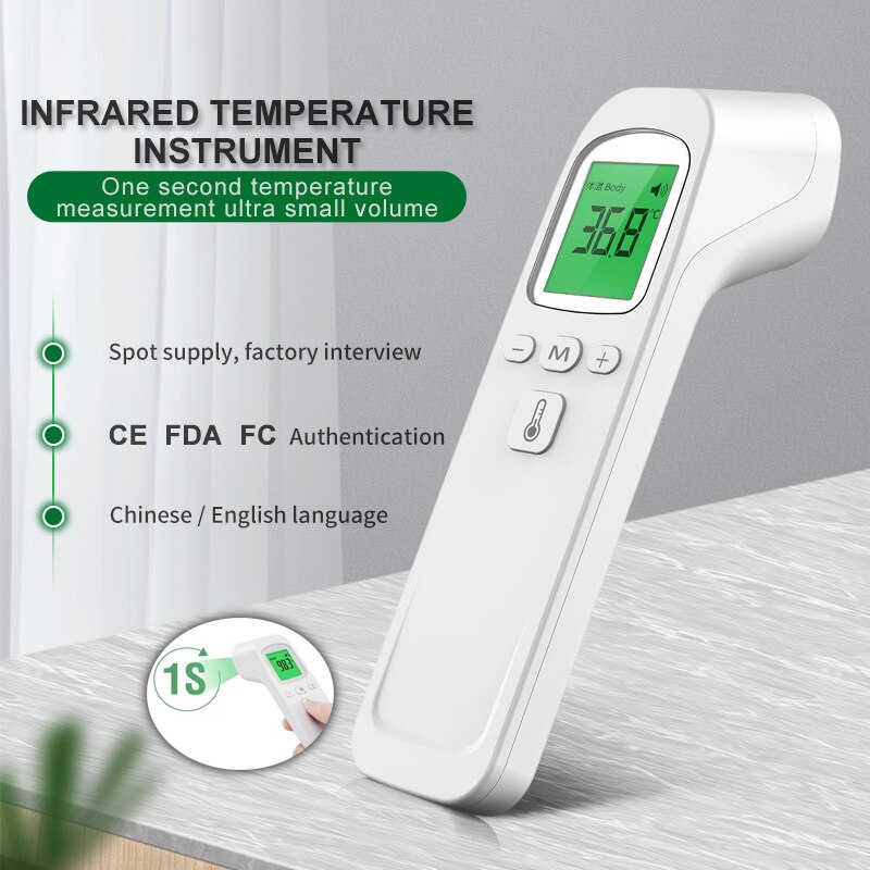 Multifunctionele Contactloze Temperatuurmeting Apparaat Infrarood Digitale Thermometer Voorhoofd Oor Lichaam Koorts Thermometer