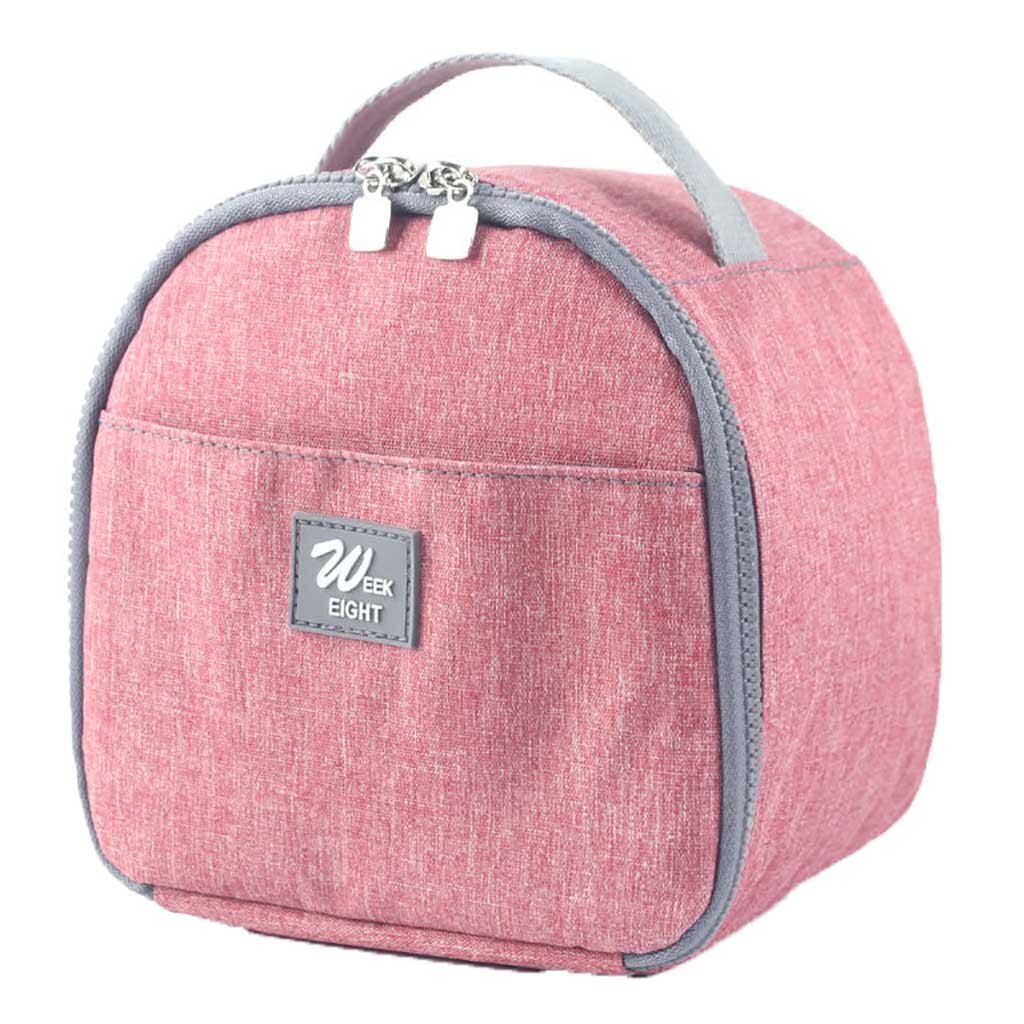 Portable Insulated Thermal Cooler Lunch Box Bento Tote Storage Bag Case Picnic lunch bags for women loncheras para mujer #40: Red