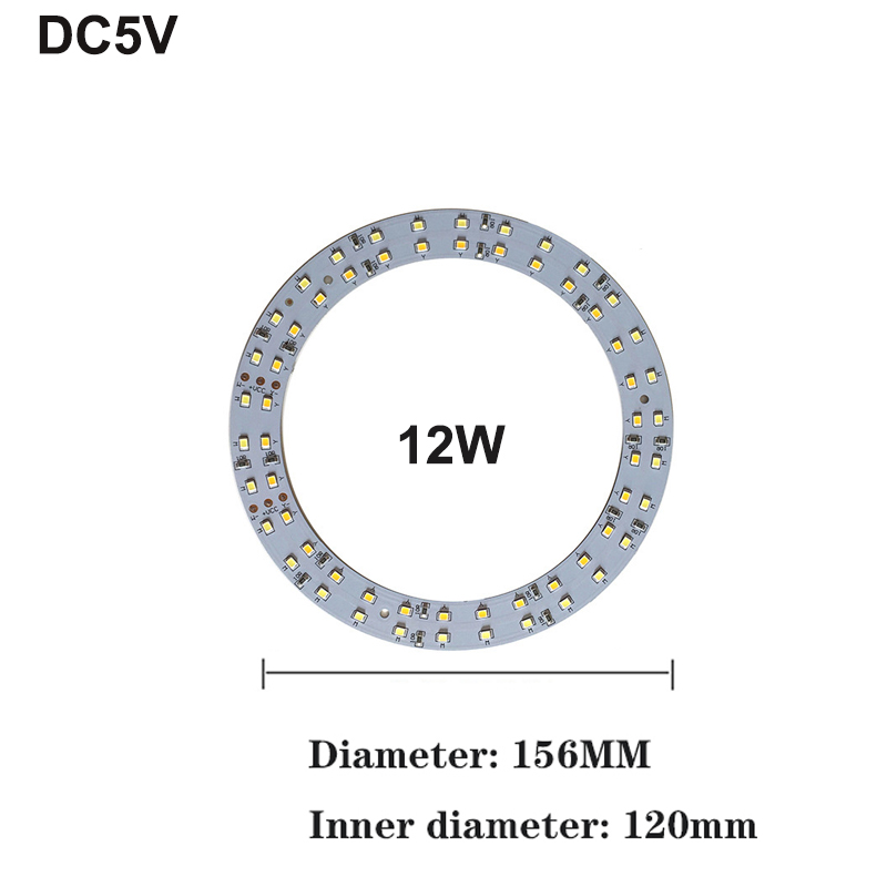 1 ST LED Chips DC5V Dimbare Lichtkaart 5730SMD Enkele/Drie Kleur LED lichtbron 10 W/12 W Met USB Dimmer Controller 1.5 m lijn: WIT