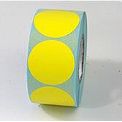 800 pcs Size 40mm Roll Sticker Thermal Label Sticker Printer Paper For Thermal Printer Water proof Oil proof Scratch proof: Yellow  800  pcs
