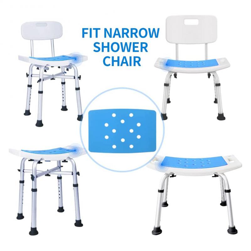 Asiento de ayuda para baño y ducha, silla sin respaldo, altura ajustable, asiento de inodoro antideslizante, Hogar para discapacitados, adultos y niños mayores