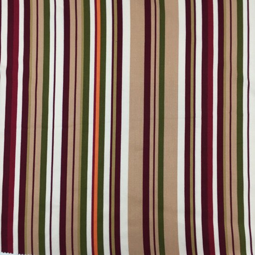 Tela estampada de rayón oblicuo fino de un solo lado para mujer, tejido con rayas de Color, ropa de , 30 hilos: 2