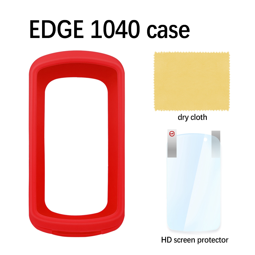 Garmin Edge 1040 funda protectora Edge 1040 funda protectora de silicona Gps bicicleta ordenador protección película de pantalla: Verde
