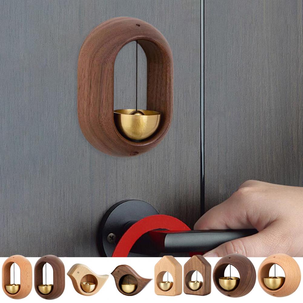 Holz Durcheinander Ladenbesitzer Glocke Lauter Tonne Haustür Hängende Glocke Windspiel Magnetische Türöffnung Türklingel Heimdekoration