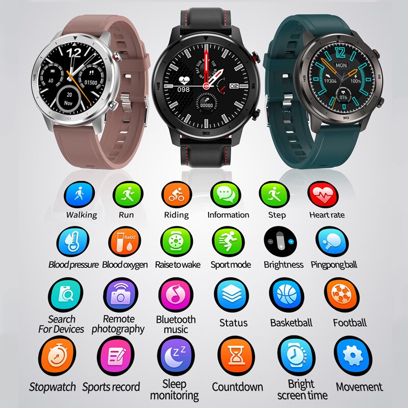 Arvin DT78 Smart Horloge Mannen Vrouwen Smartwatch Armband Fitness Activiteit Tracker Wearable Apparaten Waterdichte Hartslagmeter