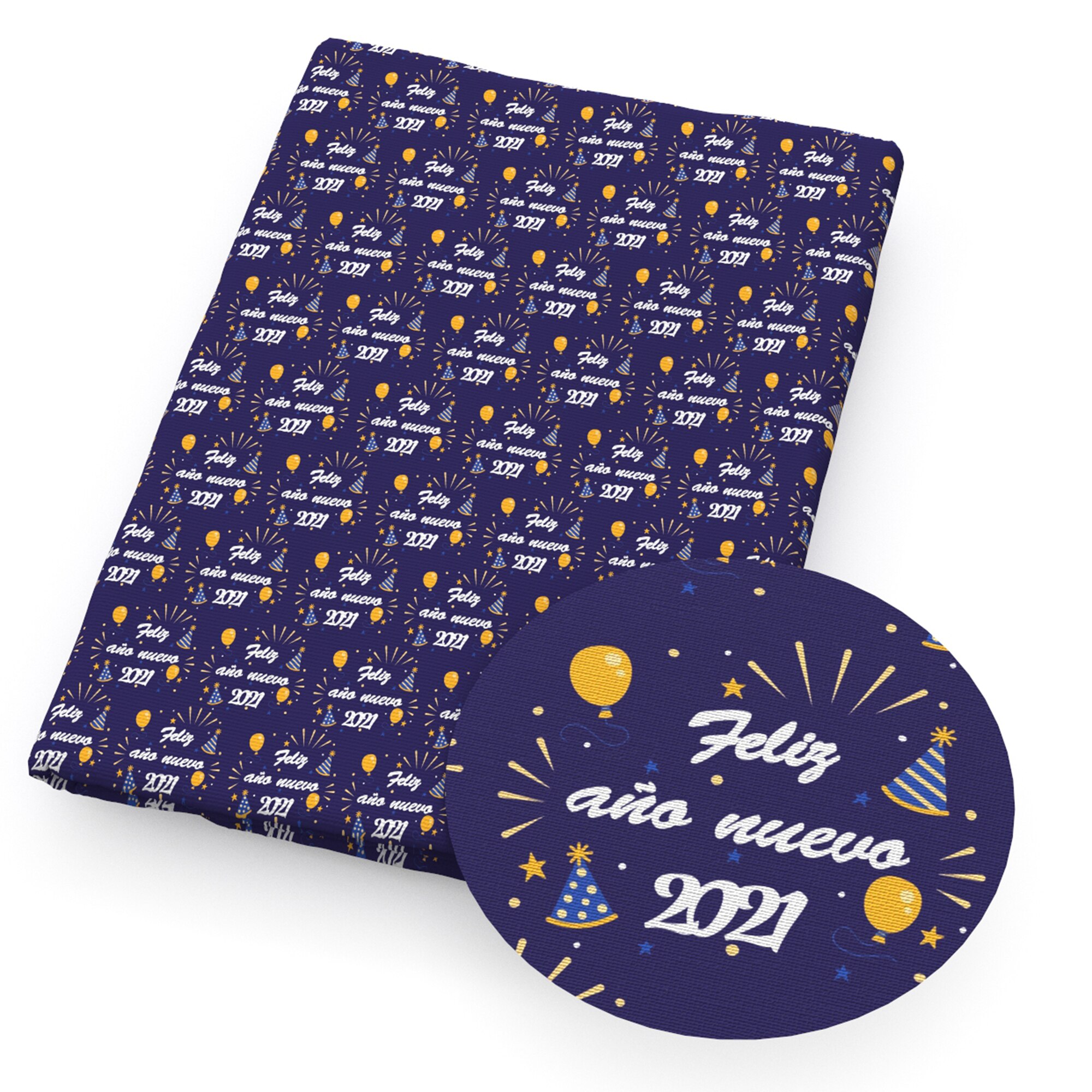 50*145Cm Gelukkig Nieuwjaar Polyester Katoen Voor Naaien Kledingstuk Kleding Quilten Patchwork Stof Tilda Pop, 1Yc13694: 1117099001