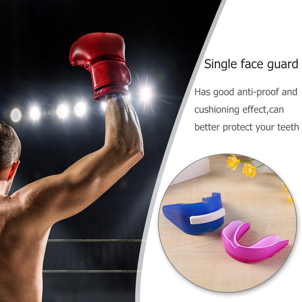 Outdoor Sport Teeth Protector Oral Mouth Guard Adults Soft Teeth Brace Protector Boxing Basket Rugby Boxing Karate Mouthguard