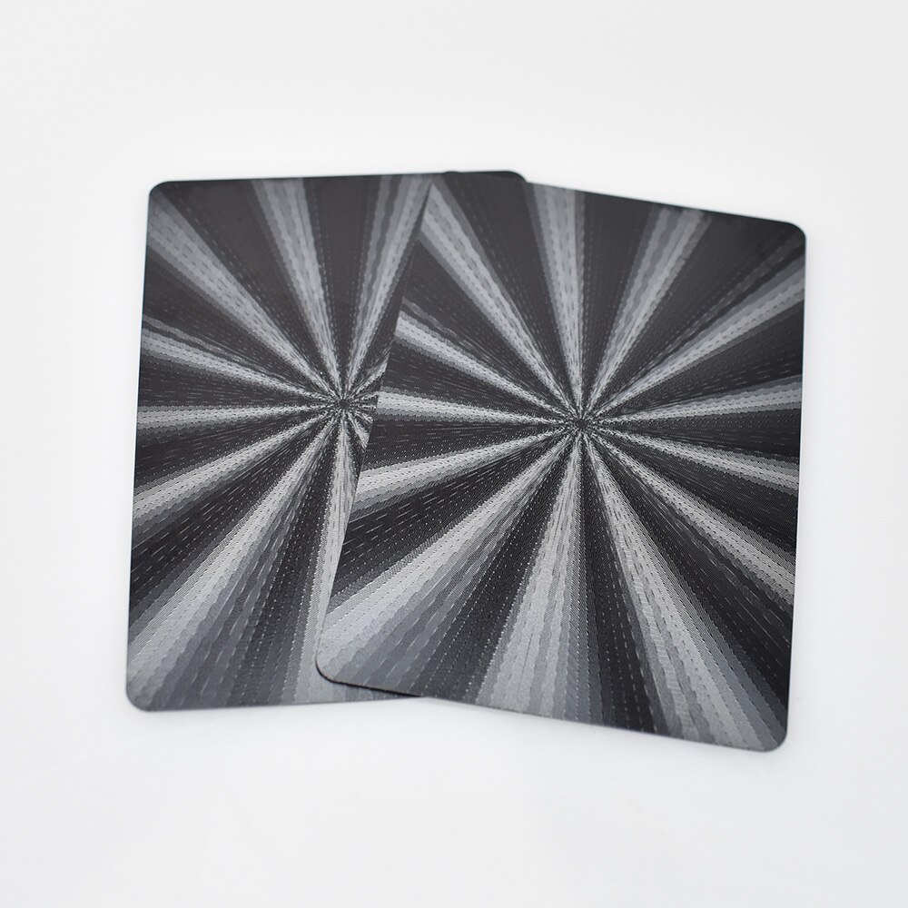 Black Radiation Playing Cards High Grade Waterproof PVC Material