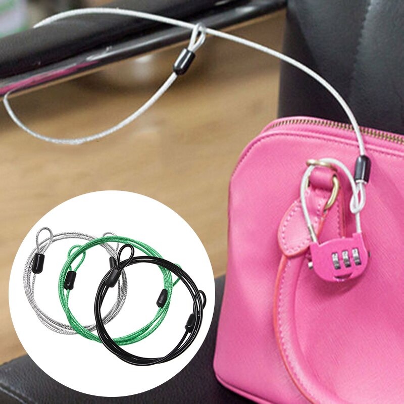 Bike Lock Bicycle Motorcycle Security Loop Cable Locks Anti-theft Strong Braided Steel Cable Wire Rope велорикша для пассажира