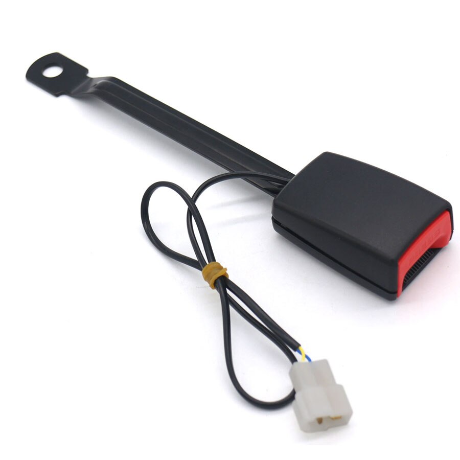Lange Sectie 250 MM Autogordel Gesp Cam lock Padding Socket Plug Connector met Waarschuwing Kabel