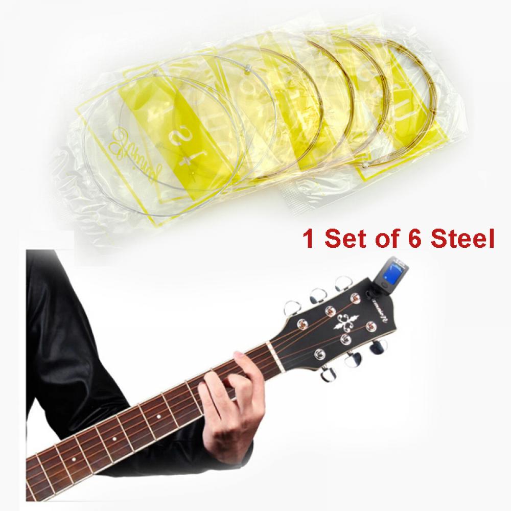 KVSERT 6 Sets Gitaar Snaren Vervanging Stalen String Voor Akoestische Gitaar (2 Set, 2 Koperen Set en 2 Multicolor Set