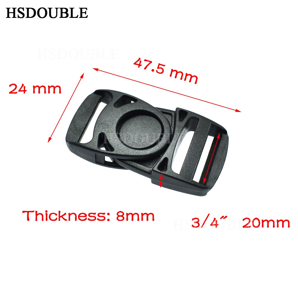 Plastic Side Release Center Buckles Swing Head Swivel style Backpack Straps Webbing 20mm 25mm 32mm 38mm