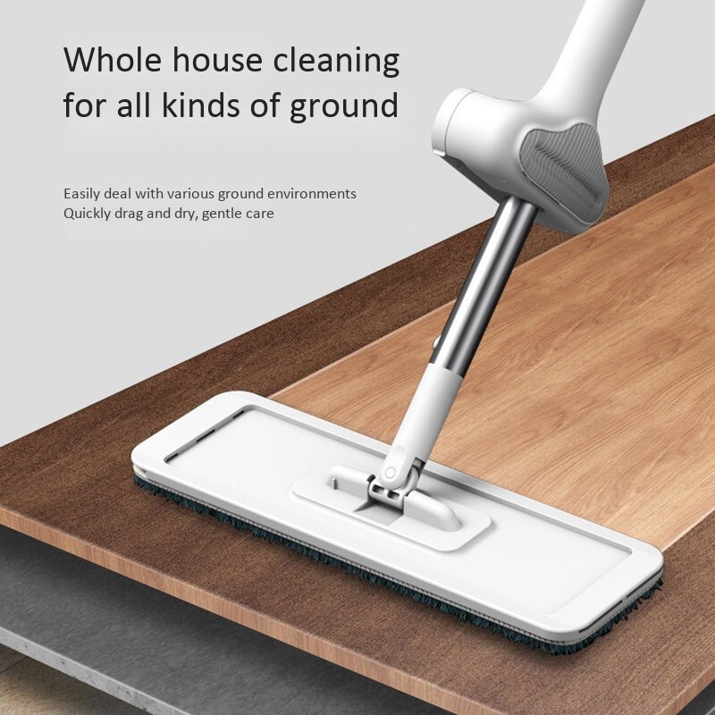 ic Squeeze Flat Cutting Mop Hands Free Wash,for Home Kitchen Floors Cleaning,with 3 Micro-fiber Replacement Mop Head