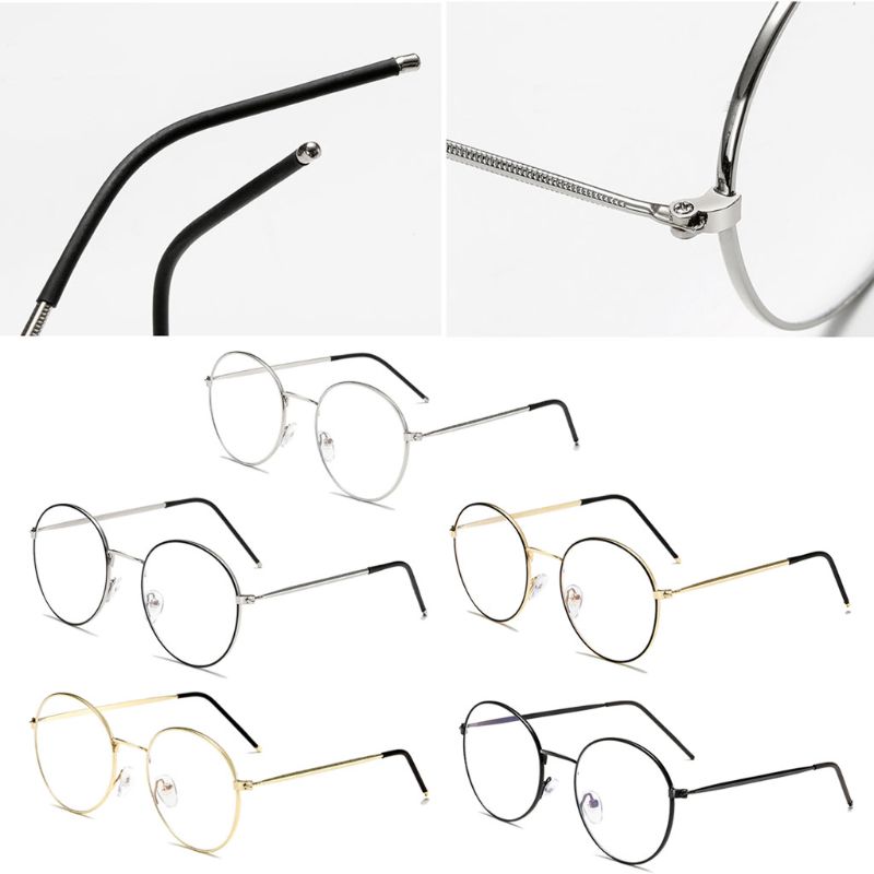 Computer Glasses Men Spectacle Frames Anti Blue Light Goggles Anti Glare Eyeglasses Frame Women Round Glasses