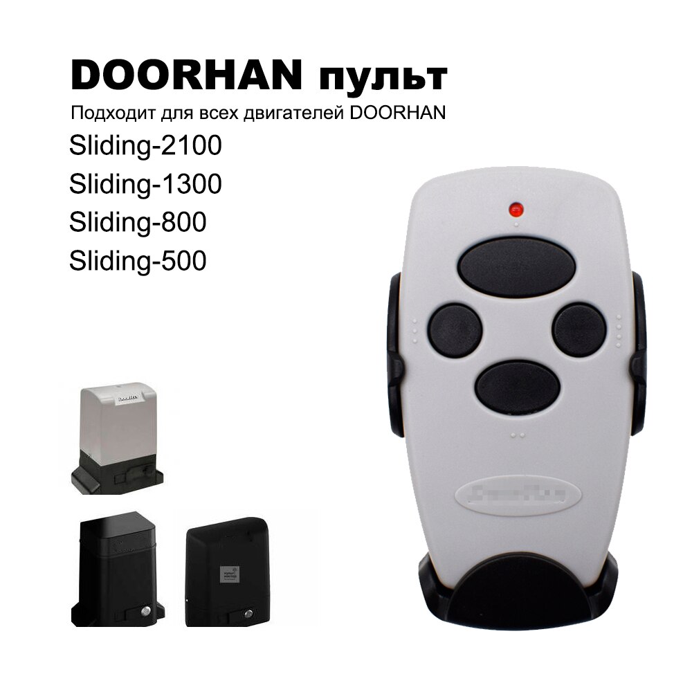 mini DOORHAN ZENDER - 2 poortbediening 433 MHz garageafstandsbediening sleutelhanger voor poort en slagbomen