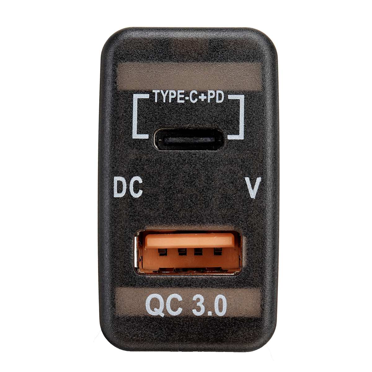 Car Dual USB Charger Adapter Dashboard Socket with Digital Display Voltmeter for Toyota Landcruiser Hiace RAV4 Prado FJ Cruiser
