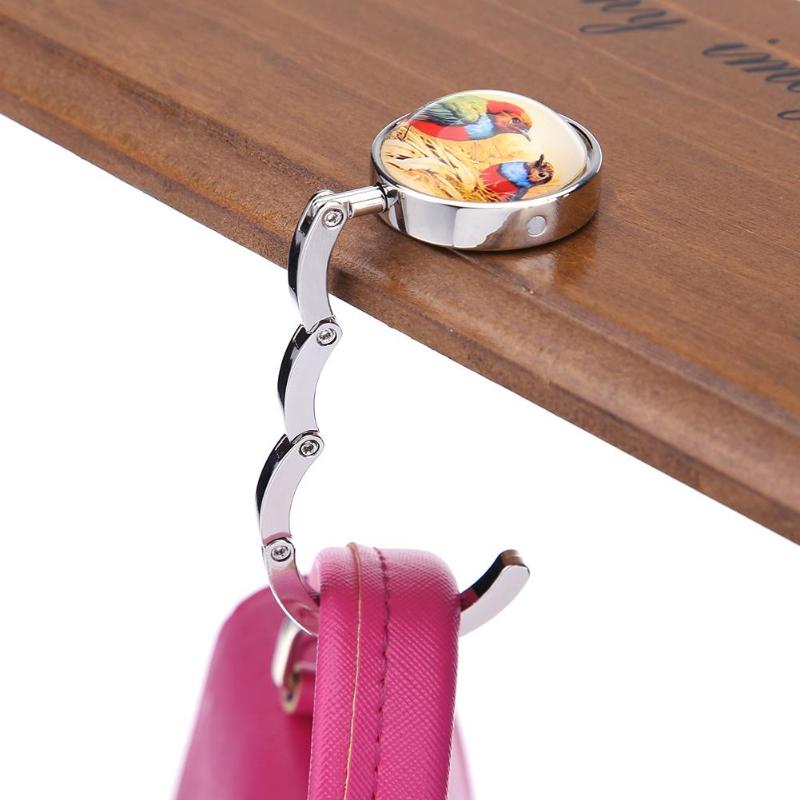 Ganchos para bolsas plegables, gancho metálico para bolso portátil, percha para mesa, bolsa, monedero, soporte, ganchos multiusos