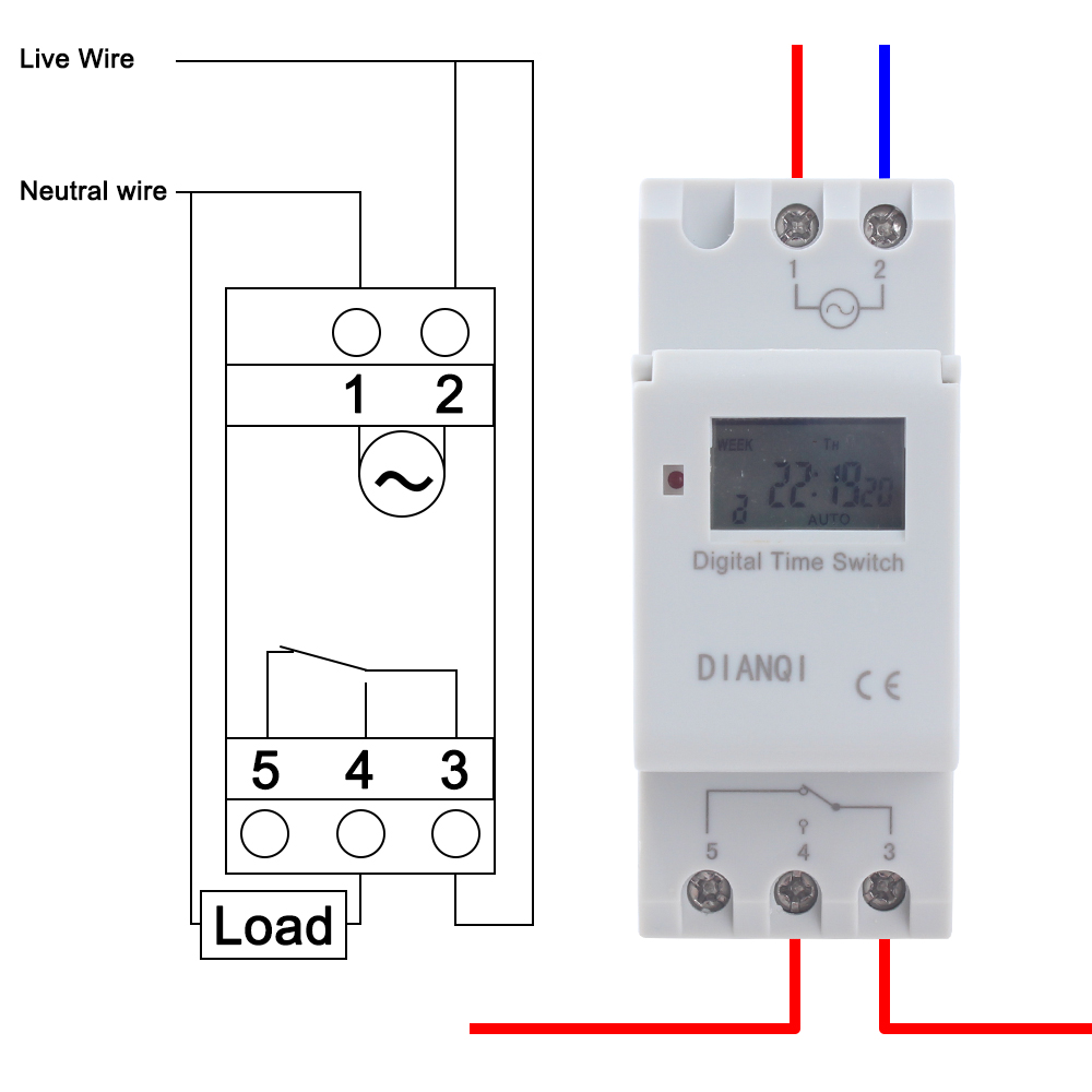 Timer Switch Din Rail Digitale TP8A16 Wekelijkse Programmeerbare Elektronische Microcomputer Schakelklok 220V 230V 6A-30A 12V Ac bell Ring
