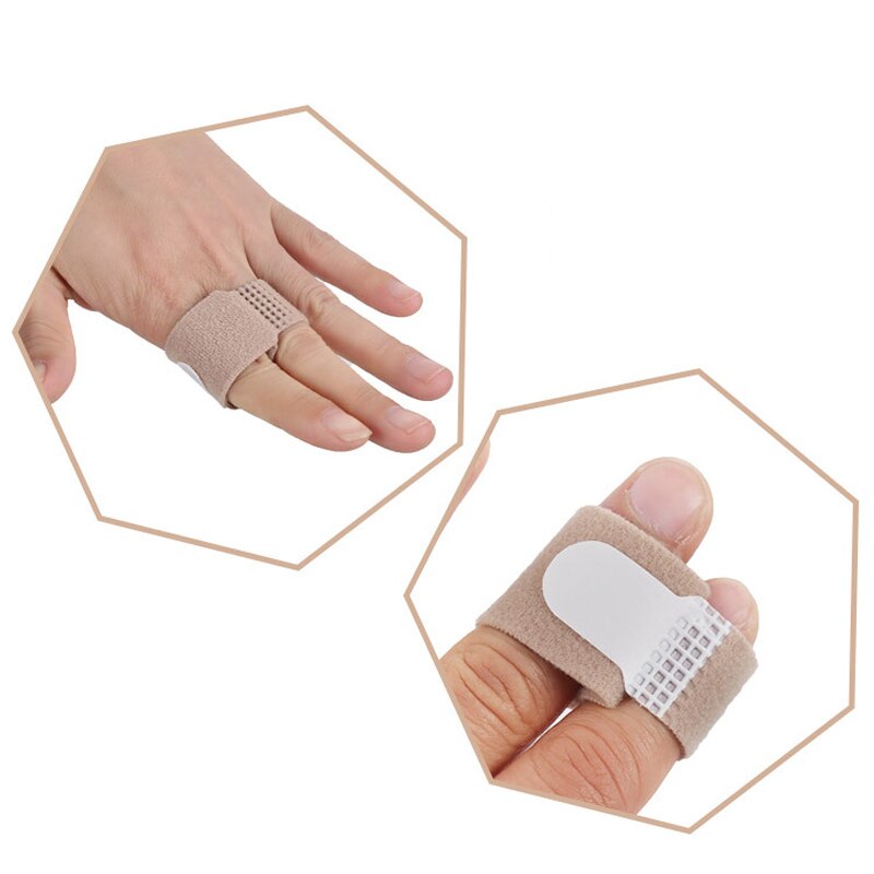 2pcs Toe Protector Vinger Stijltang Hallux Valgus Corrector Stof Bandage Teen Separator Spalk Brancards Voetverzorging Gereedschap