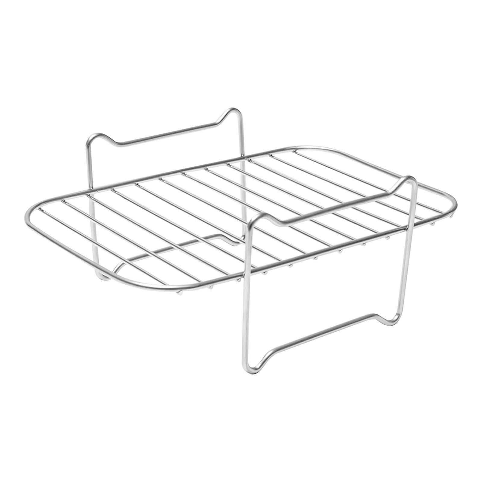 Accesorios para freidora de aire, estantes de acero inoxidable para cocinar al vapor, verduras y arroz, utensilios de cocina