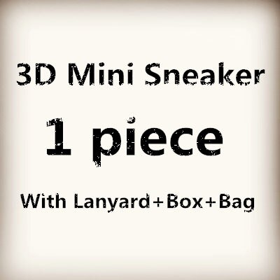 3D Mini Sneakers Sleutelhanger Telefoon Strap Voor En: 1 piece with lanyard