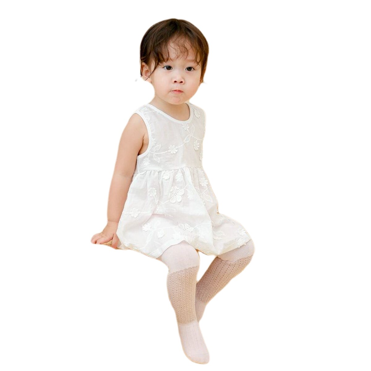 1 Pair Infant Baby Girl Solid Tights Toddler Baby Summer Baby Anti-mosquito Breathable Mesh Soft Pantyhose 0-24M