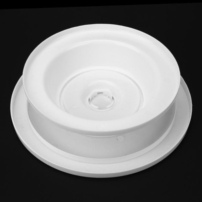 Plastkaka monteringsbord bärbart stabilt kakfat diy montering roterande stativ diy tårtställ bakverktyg (vit)