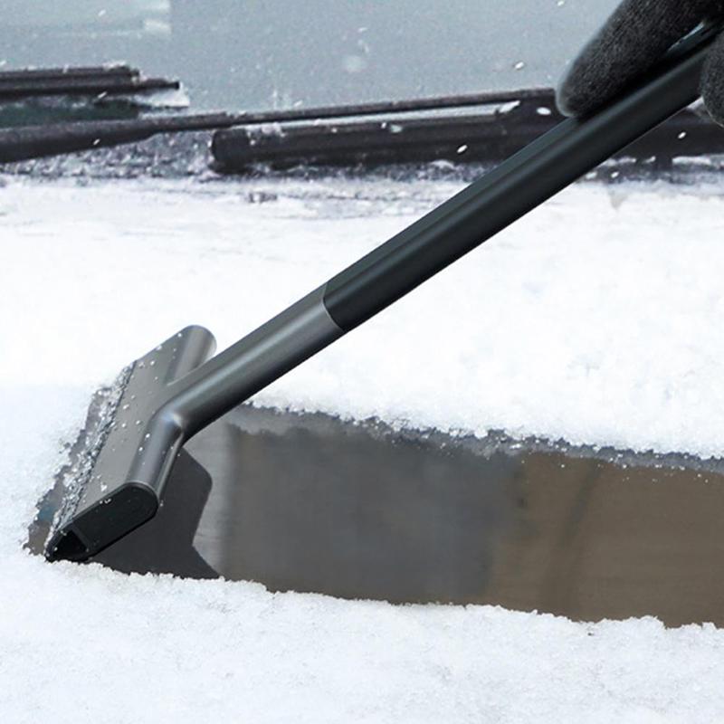 Bil isskraber forrude isbryder hurtig rengøring glasbørstefjerner tpu værktøj auto vindue vinterbørste skovl