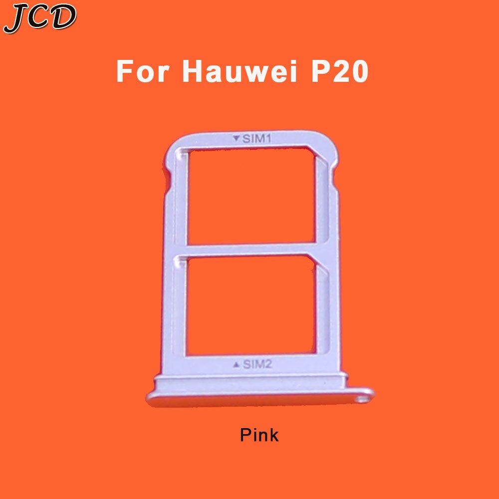 JCD Für Huawei P20 Profi/P20 SIM Karte Tablett Halfter Slot Adapter Sockel Dual SIM Ersatz Teile: P20 Rosa