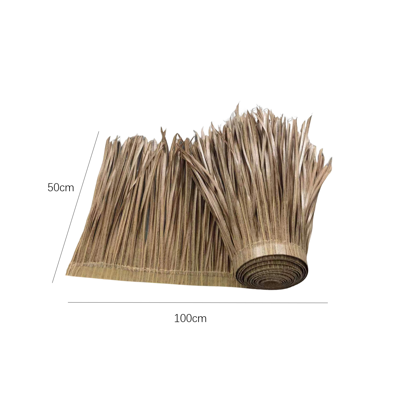 Gras Kunstriet Dakbedekking Voor Buitentuin Patio Paraplu Cover 1M X 50Cm Stro Dak Rieten Dak Simulatiepaneel Palm Riet: Mintgroen