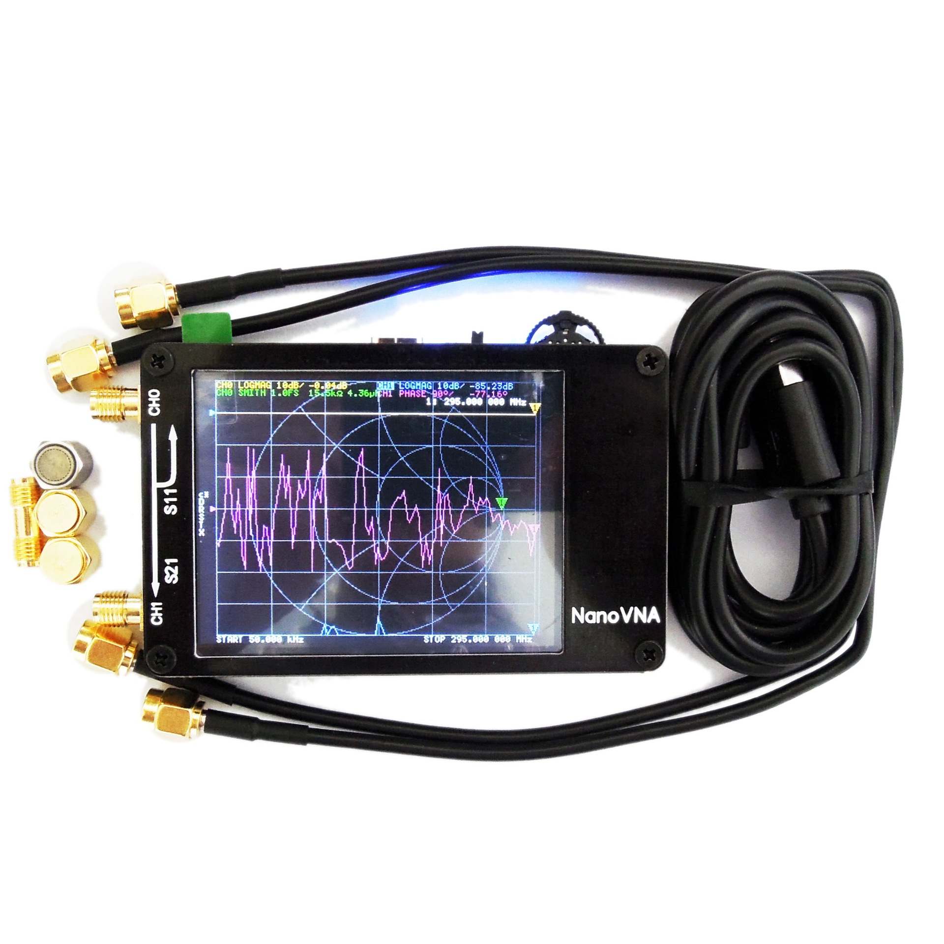Portable Digital Vector Network Antenna Analyzer VHF UHF MF HF Antennas Analyzer Handheld Shortwave 50KHz-900MHz