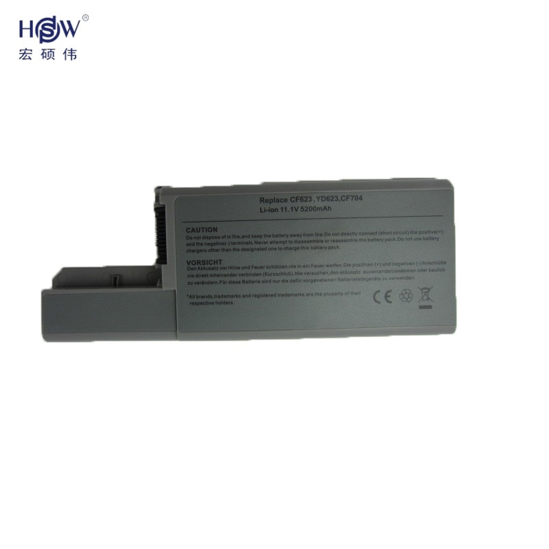 HSW Laptop Battery For Dell Latitude D820 D830 D531 D531N Precision M65 312-0538 451-10308 451-10309 451-10326 451-10327 CF623