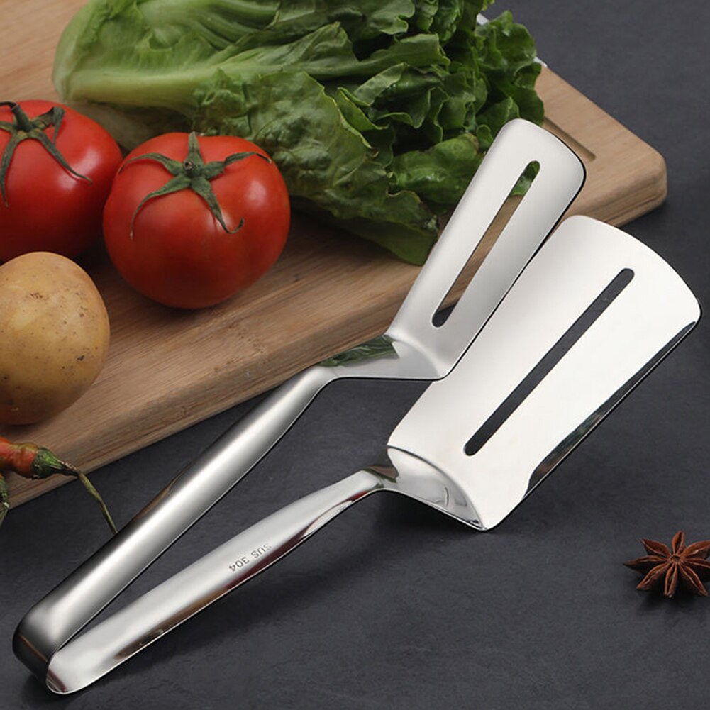 1pc practical BBQ Food Clamps Kitchen Tools Tongs Stainless Steel Buffet Cooking Clips Salad Bread Scallop kitchen accessores