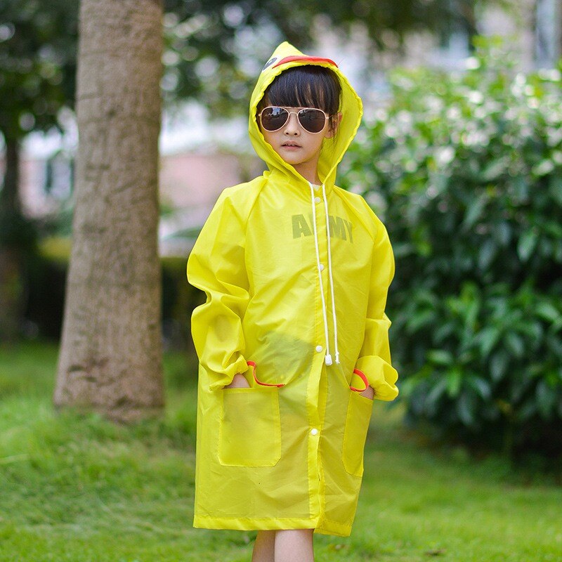 1Pc Jas Cartoon Dier Stijl Jas Waterdicht Kids Voor Kinderen Regenjas Regenkleding Student Poncho ·