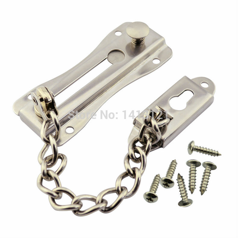 stainless steel Anti-theft deduction Security chain hotel home window door bolt lock household hardware part latch