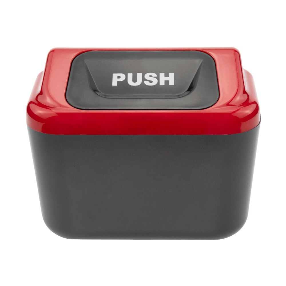 Garbage bag for car Car bin trash can storage box Car debris bucket Plastic waste Double open Plastic waste container: Red