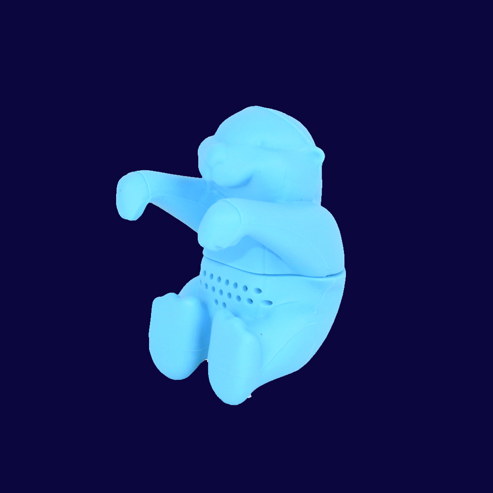 Otter Thee-ei Thee Losse Thee Diffuser Siliconen Keuken Gereedschap Gadgets (Sky Blue)