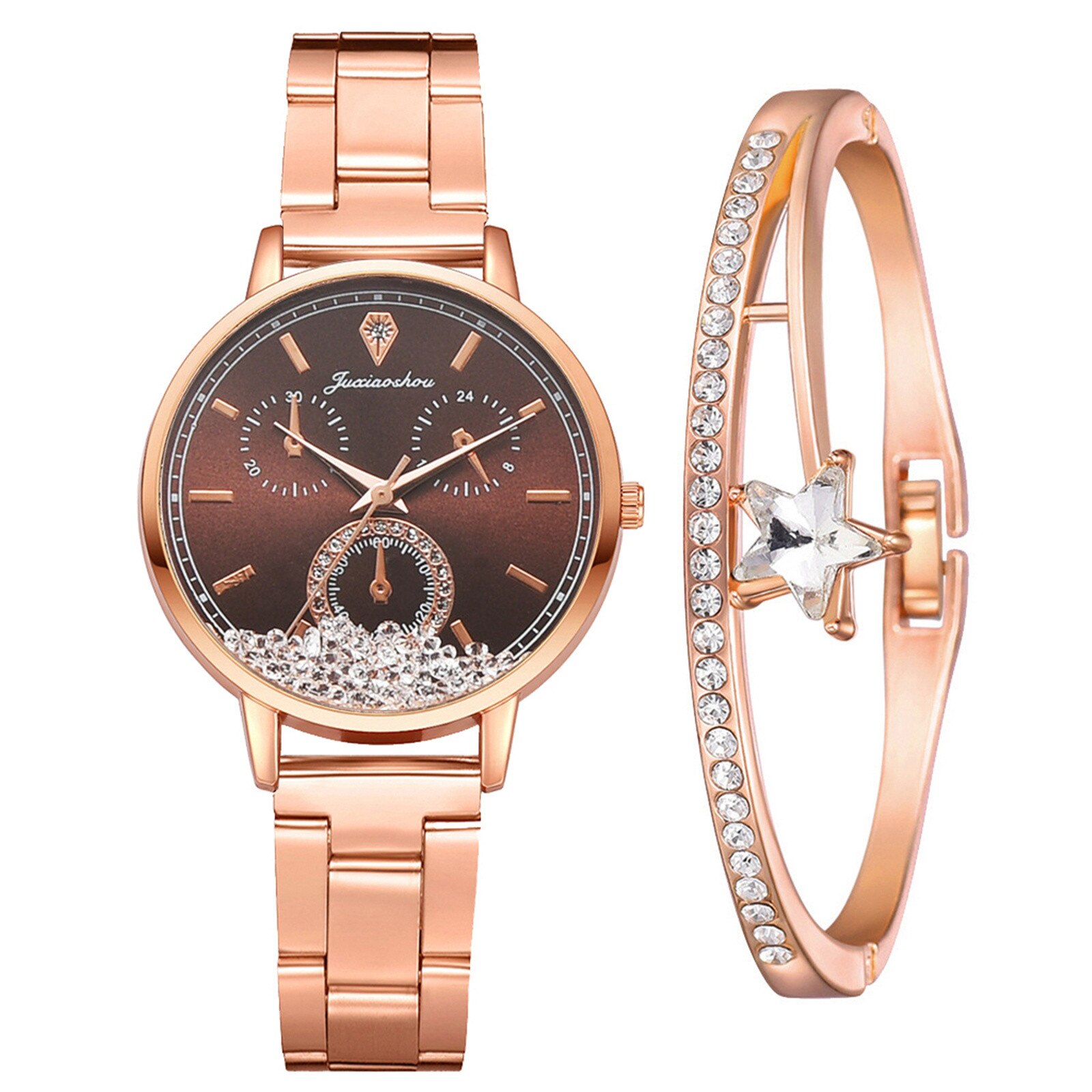 Frauen Uhr Luxus Rose Gold Uhren Damen lässig Uhr Mit Armbinde Schmuck Beste Serie Von Direkte Verkauf
