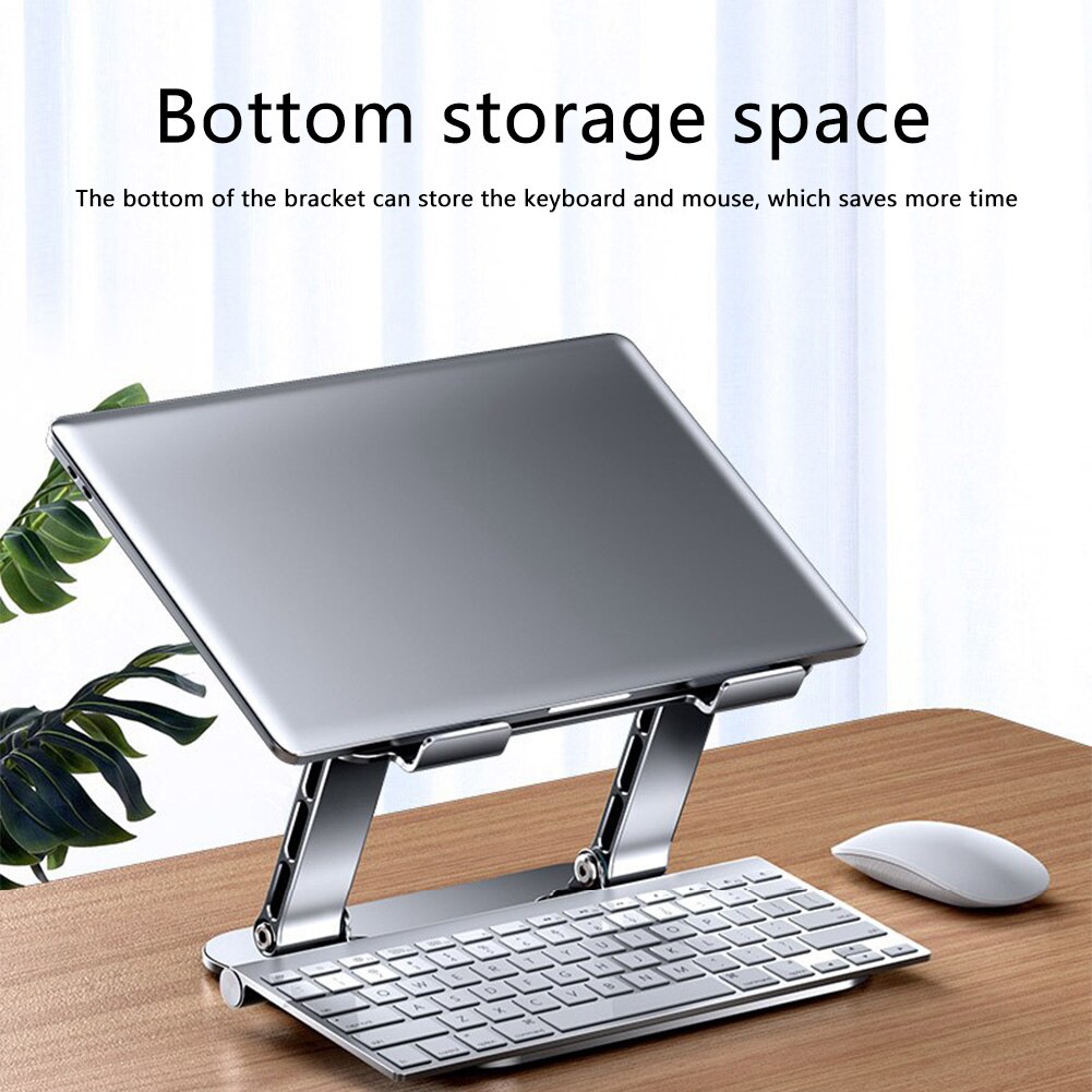 Mc 515 verstellbare, faltbare laptop- und tablet-ständer aus aluminiumlegierung für desktop-pcs und notebooks mit hebe- und kühlfunktion